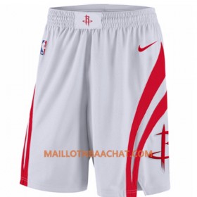 Houston Rockets Homme Shorts Blanc Nike Swingman